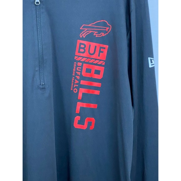 Buffalo Bills NFL New Era Combine Training Quarter Zip Pullover Shirt XL - Picture 3 of 7